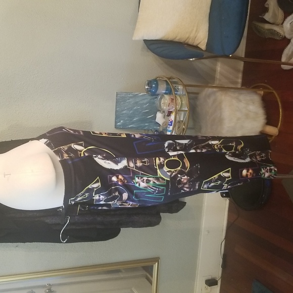 Emperice Black Multicolored Romper NWT Sz. 2X - Picture 4 of 8